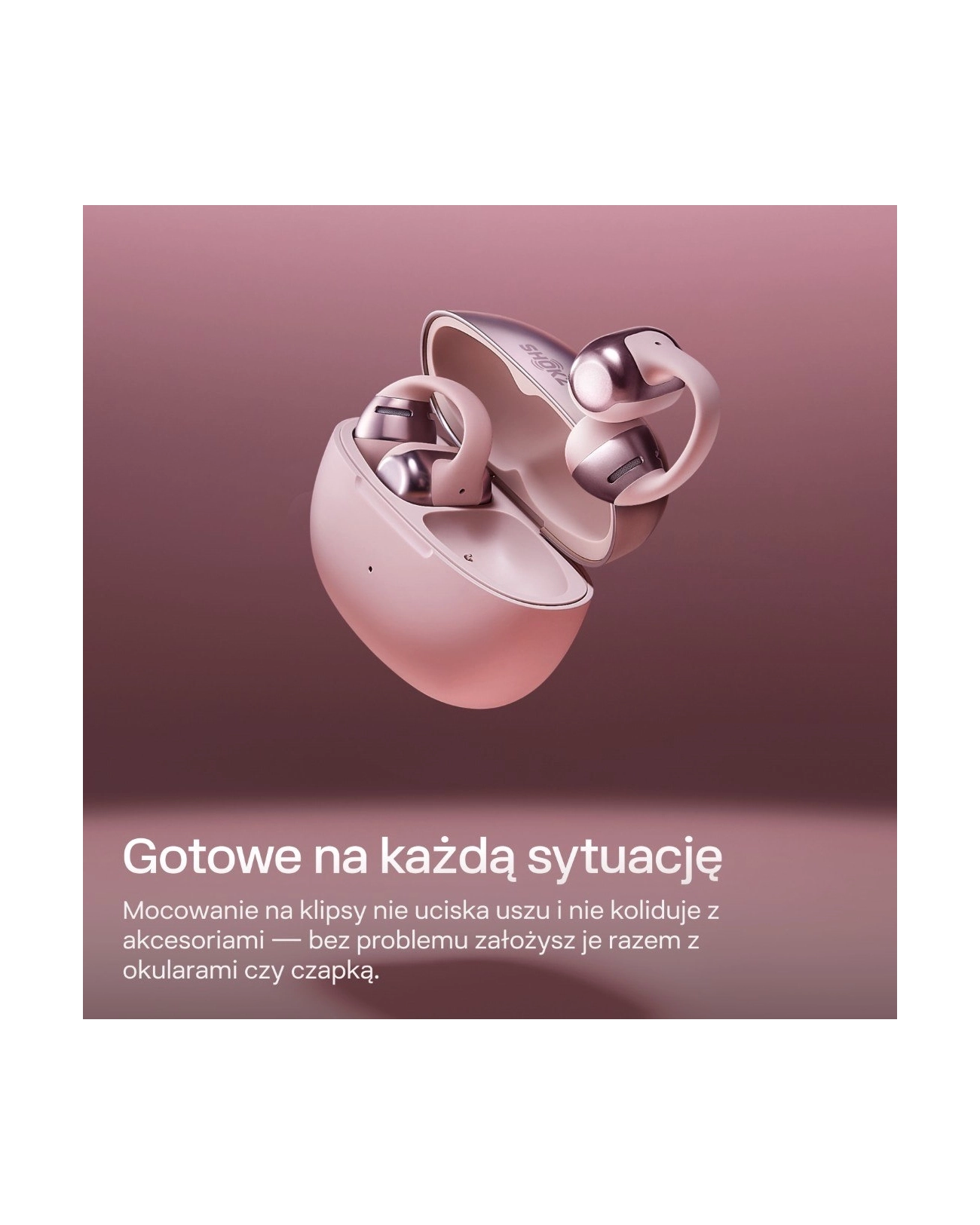 Słuchawki Shokz OpenDots One Pink