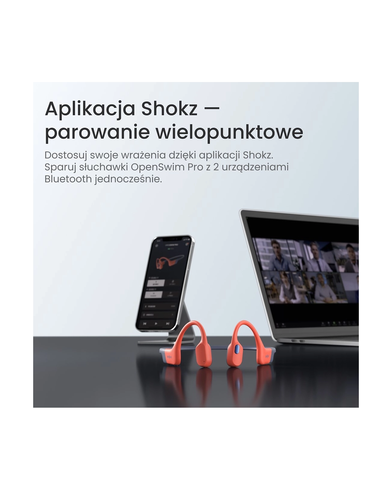 Słuchawki Shokz OpenSwim Pro RED