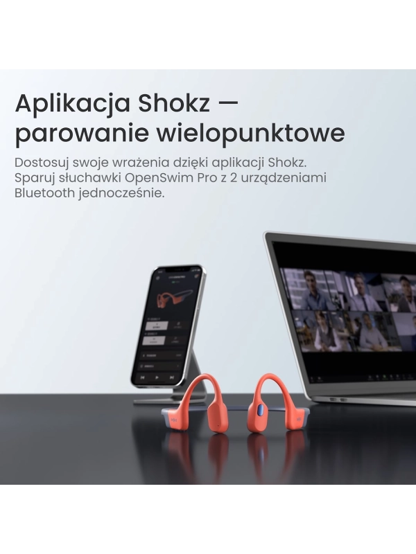 Słuchawki Shokz OpenSwim Pro RED