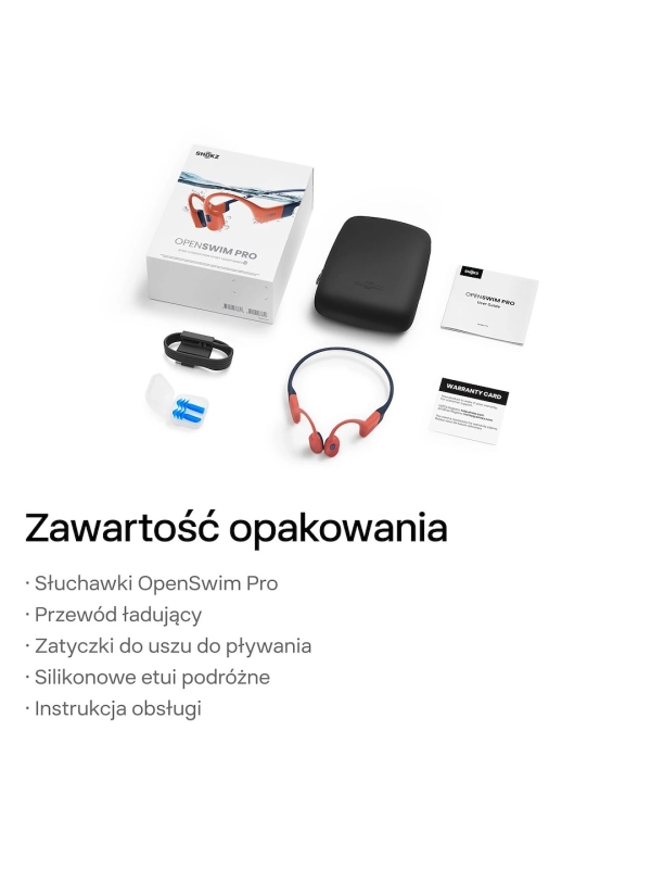 Słuchawki Shokz OpenSwim Pro RED