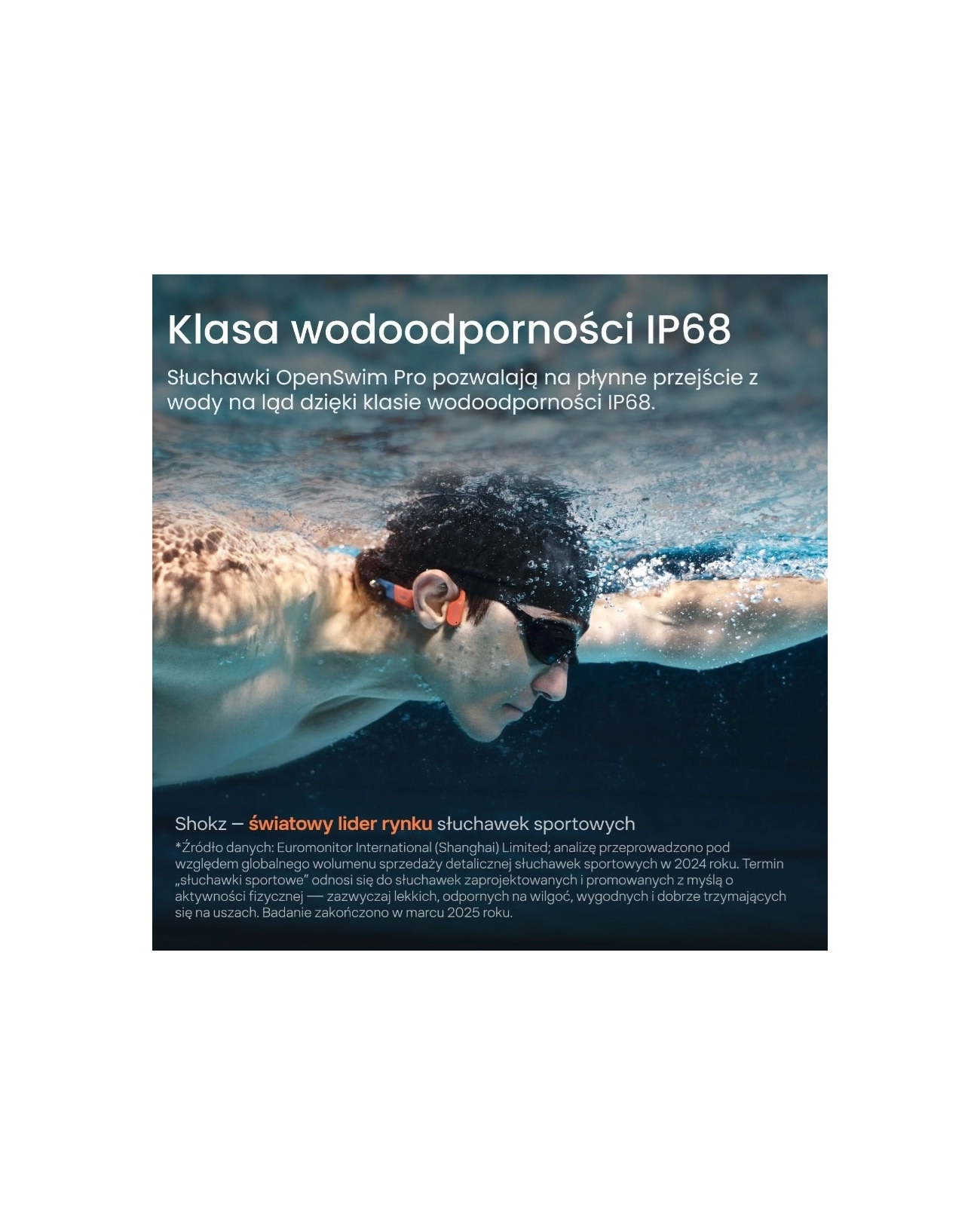 Słuchawki Shokz OpenSwim Pro RED