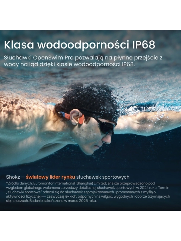 Słuchawki Shokz OpenSwim Pro RED