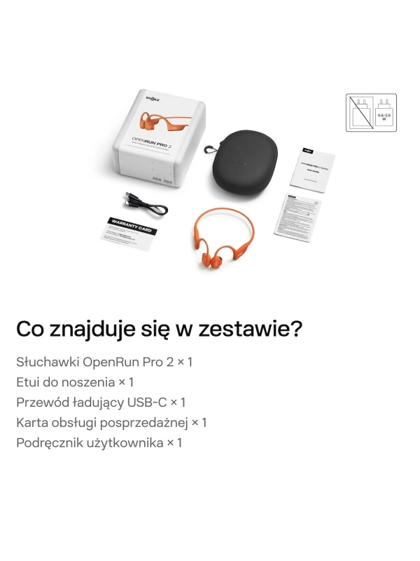 Słuchawki Shokz OpenRun Pro 2 ORANGE