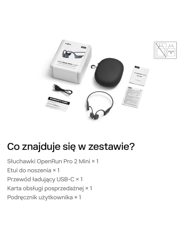 Słuchawki Shokz OpenRun Pro 2 BLACK MINI