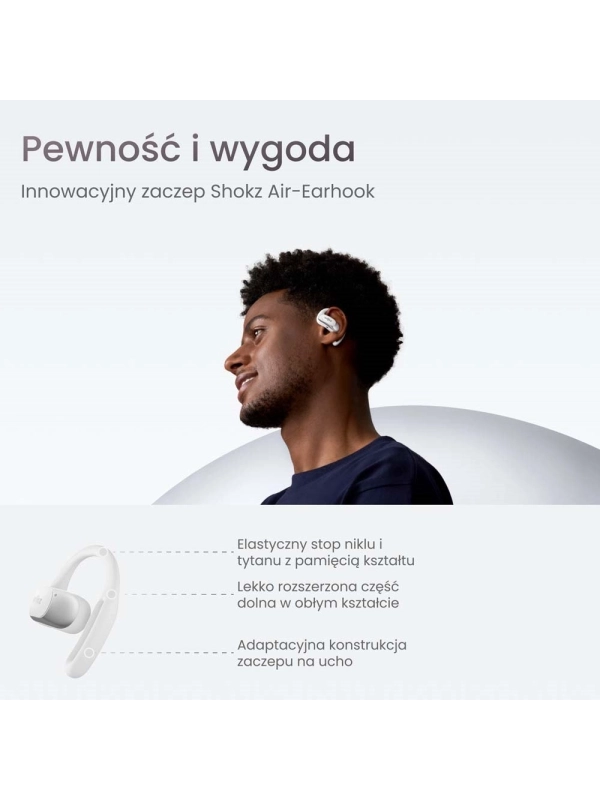Słuchawki Shokz OpenFit Air WHITE