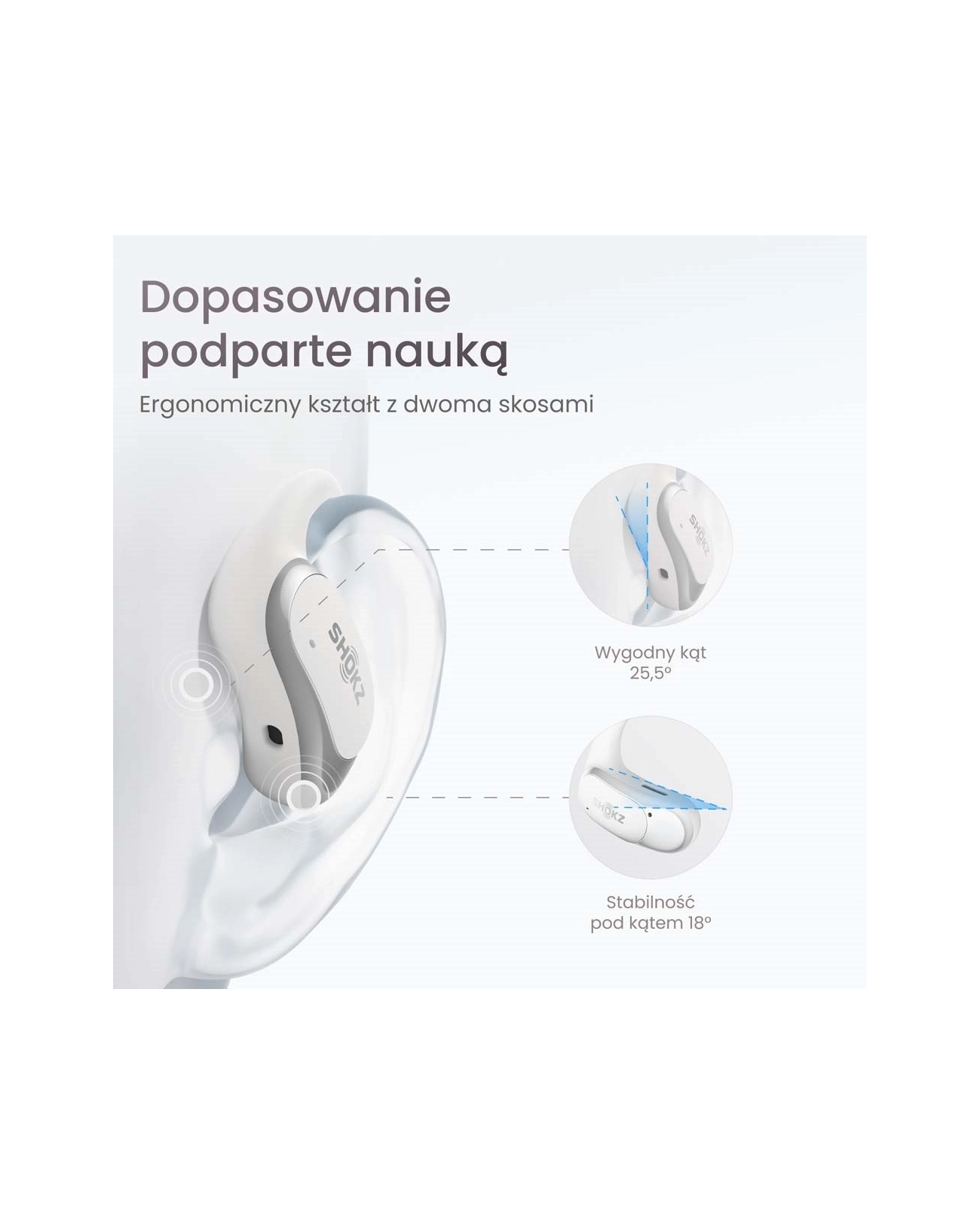 Słuchawki Shokz OpenFit Air WHITE